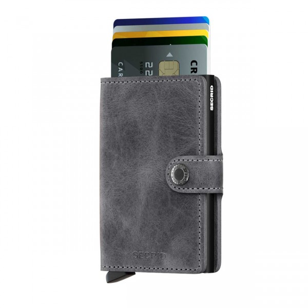 Secrid Miniwallet Sicherheitskartenetui vintage grey black